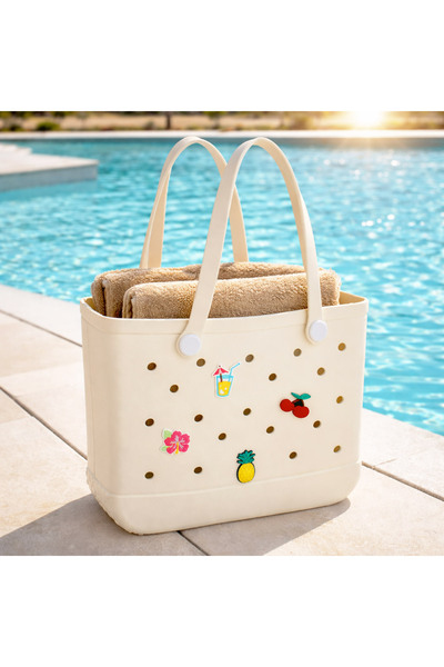 Zumzeria Eva Beach Bag with Pins 35x11x30cm