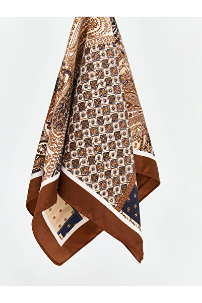 LC Waikiki Brown Patterned Women's Bandana