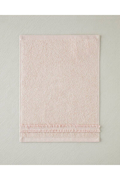 English Home Soft Ruffle Pamuk El Havlusu 30x40 cm Pudra