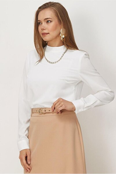 Alvina Stand-Up Collar Blouse 46655