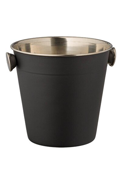Zumzeria Matte Black Stainless Steel Ice Bucket Ø12.5x12cm