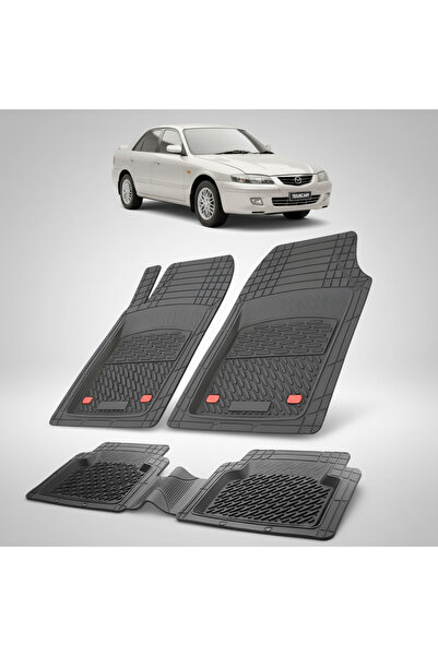 TEAMCAR Mazda 626 GF Facelift Sedan Compatible Floor Mats 2000-2002 | Black