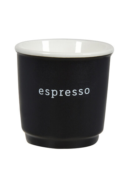 Zumzeria Mini Espresso Cup New Bone Black White 90ml