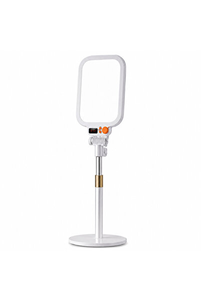 Lacoz MZ026 Full Screen LED Beauty Light with Adjustable Desktop Stand Steple...