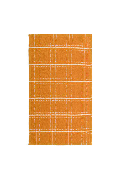 Zumzeria Mustard Yellow Kitchen Towel with Ecru Check Pattern 35x60cm