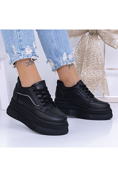 mei Pantofi Sport Dama cu Platforma 3WL166 Negru