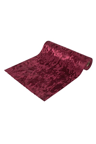 Zumzeria Țesătură decorativă de Crăciun din catifea bordo 5mx28cm