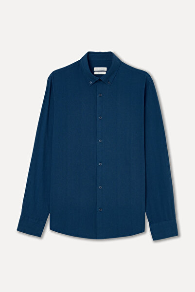 Mudo Men's Indigo Regular Fit Long Sleeve Shirt