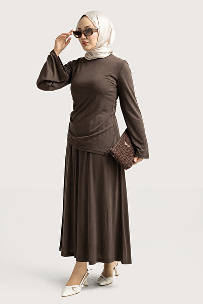 Suede Style 6485 - Stylish Comfortable Modal Fabric Casual Women's Skirt-Blou...