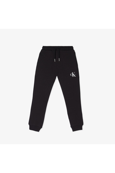 Calvin Klein Monogram Logo Çocuk Siyah Eşofman Altı