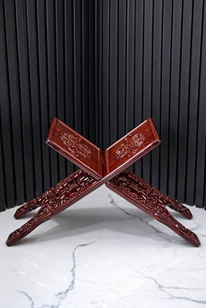 Bilenler Plastic Rahle – 63 cm Large Size Quran Reading Rahle Brown