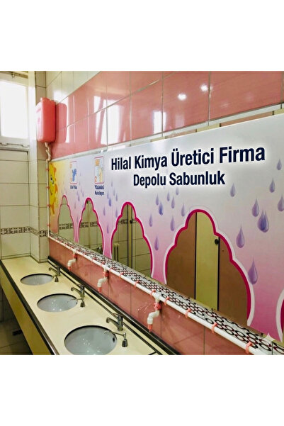 hilal kimya 20 Kg Merkezi Depolu 3 Musluklu Pimli Sıvı Sabunluk | Okul,Cami, ...