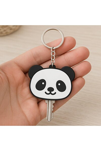 Zumzeria Breloc cu design de panda și husă pentru cheie
