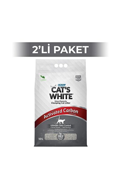 Cat's White Aktif Karbonlu Extra Kedi Kumu 10 lt 2 Adet