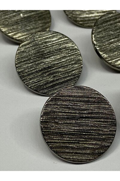 karantuhafiye Trench Coat Jacket Button Set Striped Para Model Anthracite 2 cm