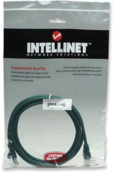 Intellinet Cablu de rețea patch, Cat5E, 5M, Verde, CCA, U/UTP, PVC, RJ45, Con...