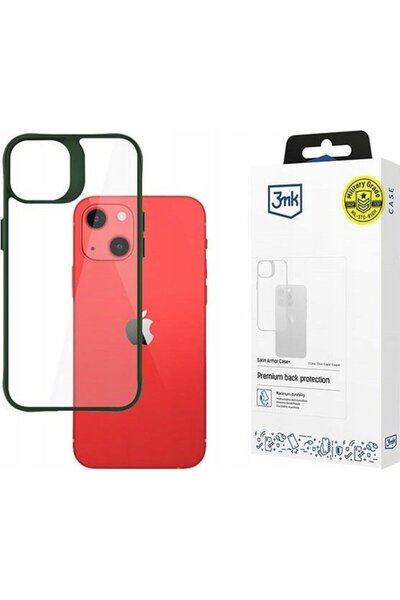 3MK Husă tip armură din satin + iPhone 13 verde/verde