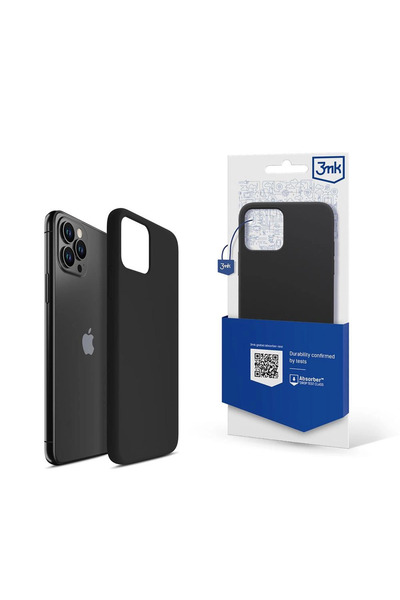 3MK Husă din silicon pentru iPhone 11 Pro Max, neagră