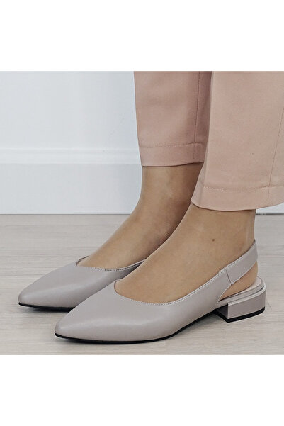 SOFILINE Pantofi gri decupați din piele BY6943-3 03