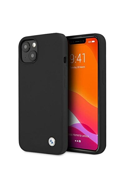 BMW BMHCP13SSILBK Husă rigidă neagră din silicon cu design Signature pentru A...