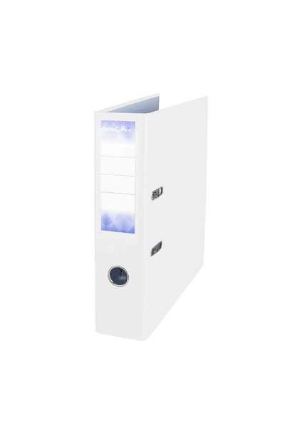 Petite office Biblioraft 75mm, pentru birou, carton 1200gsm, copertă din PP, alb