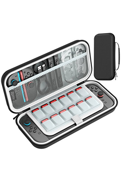 OEM Husa de calatorie robusta pentru Nintendo Switch 2 cu 12 sloturi pentru j...