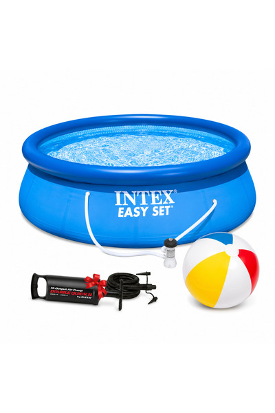Intex Piscina gonflabila Easy Set Intex, D244xH61 cm, 1250L, pompa cu filtru ...