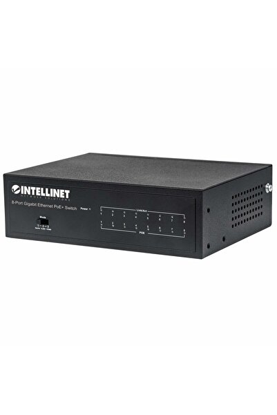 Intellinet 561204 Switch 8p Gigabit PoE+ VLAN