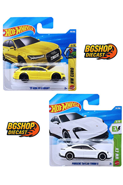 HOT WHEELS 17 Audi RS 6 Avant - Porsche Taycan Turbo S