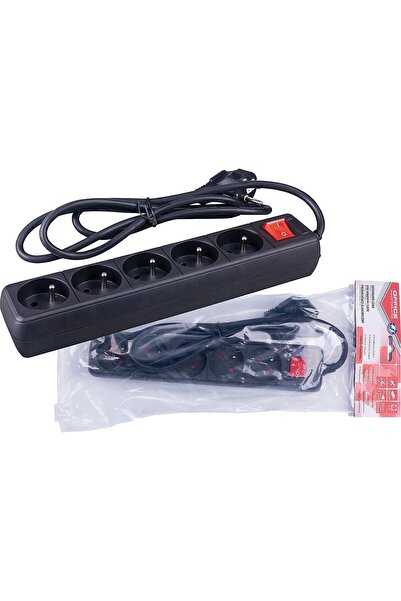 OFFICE products Prelungitor 1,5m/5 prize negru
