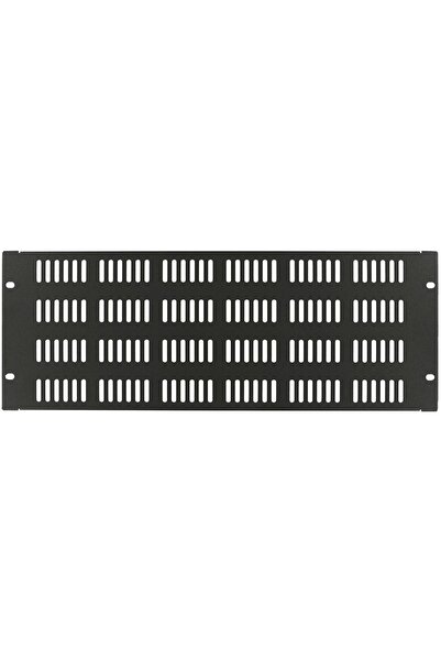 Lanview 4U 19 " tip șurub, panou orb ventilat, negru