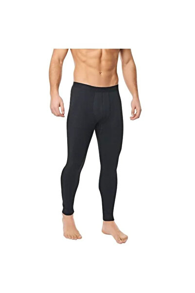 Generic Brand Men's Cotton Thermal Pajamas Tights Underwear Black
