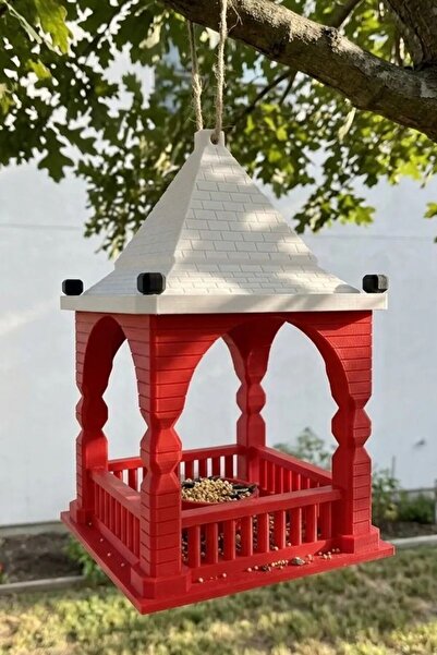 MEK Modern Bird Nest Red-White (29X18Cm)