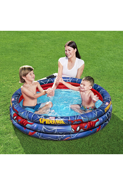 Zumzeria Inflatable Blue Red Spiderman Pool Ø1.22x0.30m - Bestway
