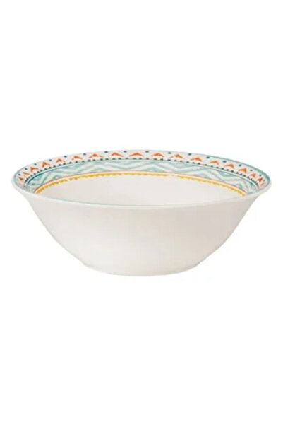 Zumzeria Colored Aztec Pattern Porcelain Bowl 1l