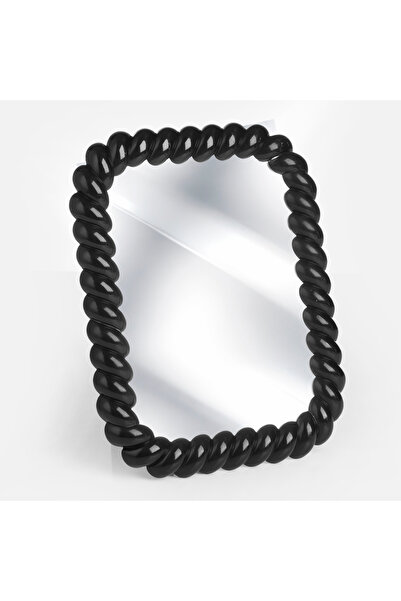 Zumzeria Mirror with Black Frame and Braided Design 17x22cm