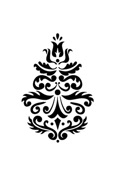 Eni Design 3D Στένσιλ, Damask Kiki 40x60 εκ., επαναχρησιμοποιούμενο, πλαστικό...