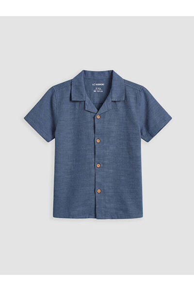 LC Waikiki Rmz Gi̇yi̇m Farkiyla Cuban Roba Collar Boys' Shirt