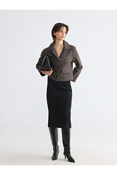 LC Waikiki Sparkling Choices Waist Belted Knitwear Skirt from Shining Store