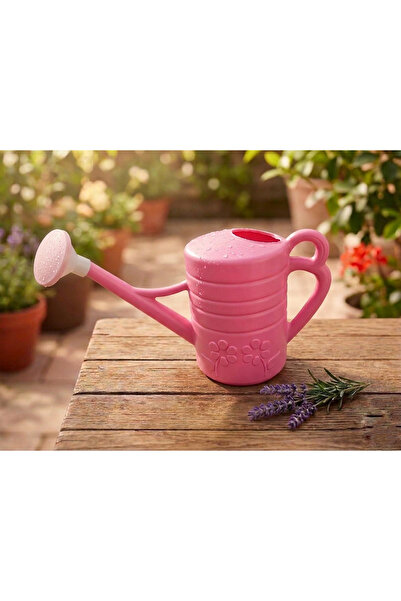 Ta-Fu Global 1 LT PINK kanta za zalivanje sa cvetnim uzorkom i glavom