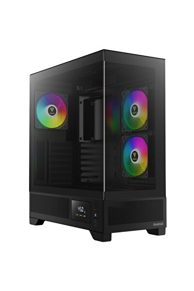 gamdias Gamidas ATLAS M1 ATX Mid Tower Case with Customized Monitor - Black