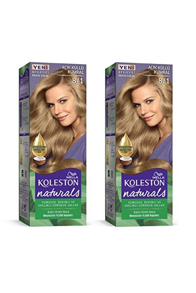 wella koleston Naturals Saç Boyası Açık Küllü Kumral 8/1 2x Paket
