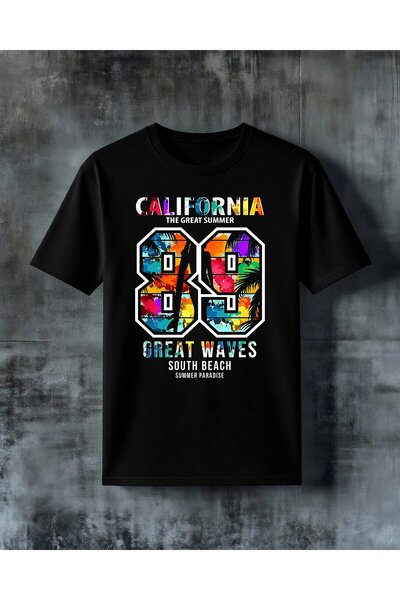 COMVİCHO Al for Nia Great Waves Printed Oversize T-Shirt