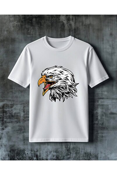 COMVİCHO Eagle Agir Baski Printed Oversize T-Shirt