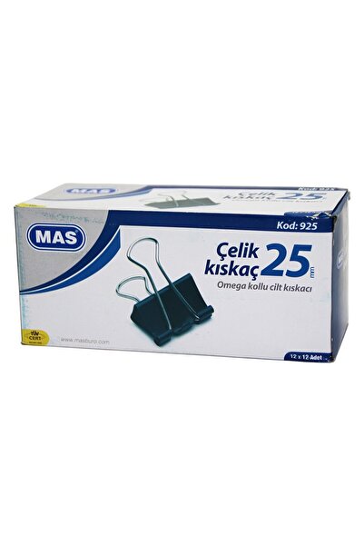 Greathings MAS-925 ( OMEGA KOLLU ) ( 25MM ) ÇELİK METAL KISKAÇ ( 12PCS ) KAĞI...