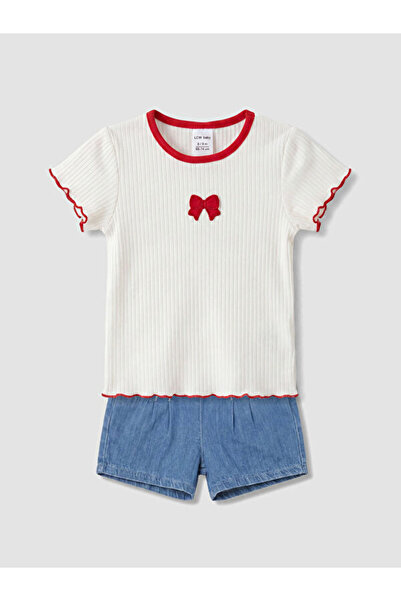 LC Waikiki Timeless Clothing & Timeless Choices Bow Detailed Baby Girl Set