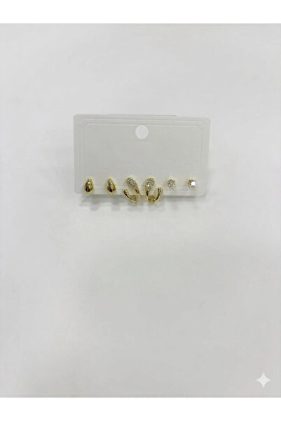 eco port Water Drop Six-Piece Combination Earrings - Kp00566