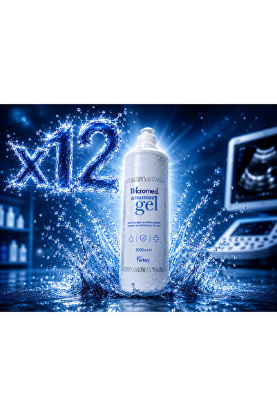 wicromed 12 Adet – EKG, EEG, EMS, Epilasyon Jeli, Ultrason Jeli 1000ml