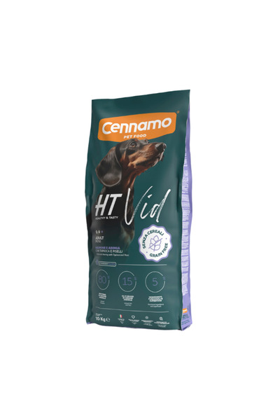 Cennamo HT Vid Суха храна за кучета, за възрастни мини породи, със сьомга и х...