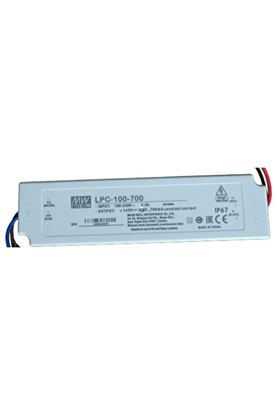 MW LPC-100-700 100W 36-72V 700 mA %90 IP67 190*52*3